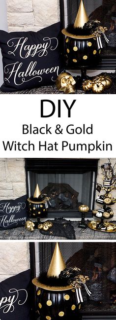 DIY Witch Hat Pumpki