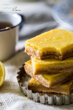 Paleo Lemon Bars - A