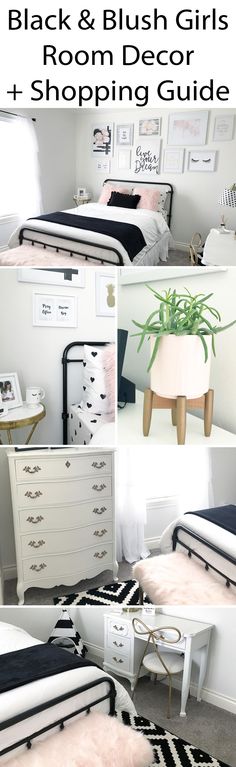 Black and blush pink