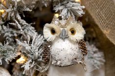 Rustic Owl Ornament 