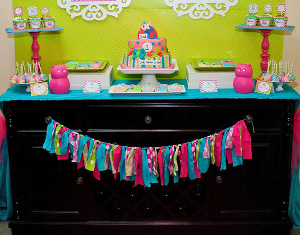 Owl Party Look Whoo’s Turning ONE – Owl Birthday Party