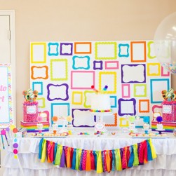 rainbow art party