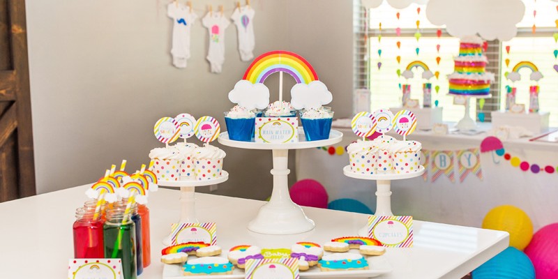 Rainbow-Dessert-Table