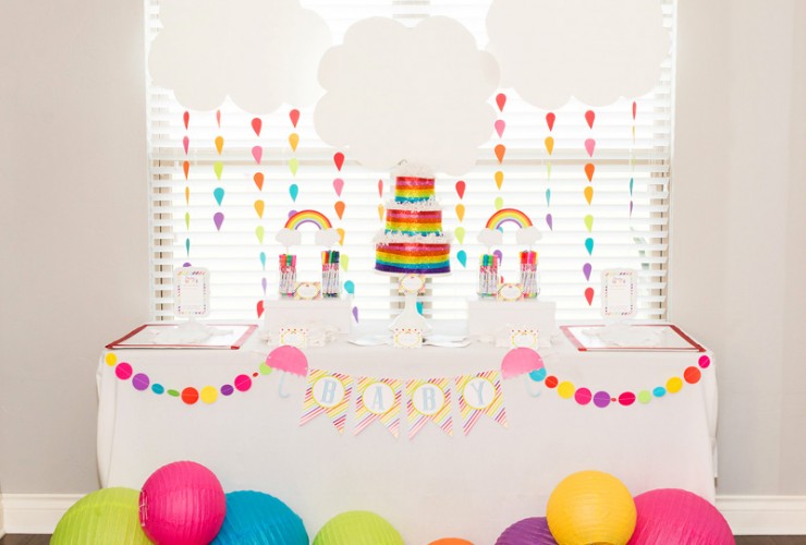 Free Rainbow Baby Shower Printables