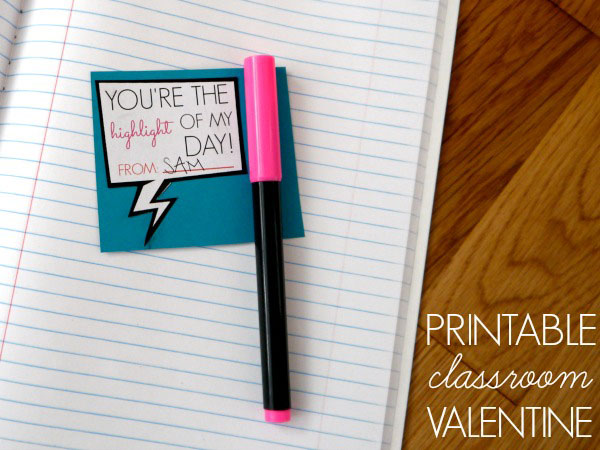 Printable Classroom Valentines Day Cards