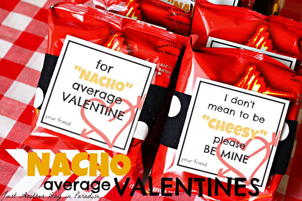 Free Printable Valentines Day Idea - Nacho Average Valentine