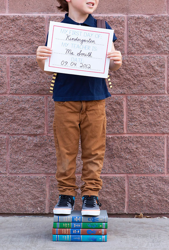 first day of school printable sign