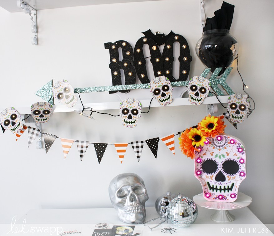 skeleton garland