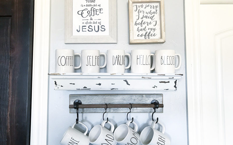 coffee bar ideas for a small space in the kithen